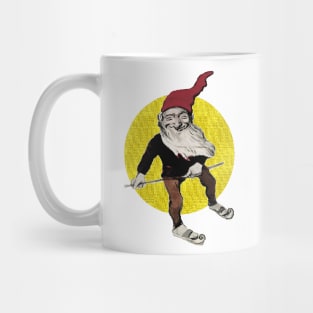 Elderly elf in a red cap with a staff Mug